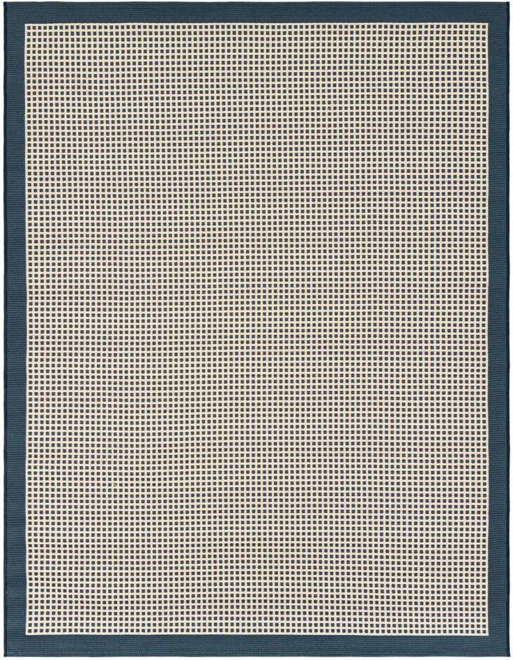 Detail image of 5' x 7' Easy-Clean Border Indoor / Outdoor Rug