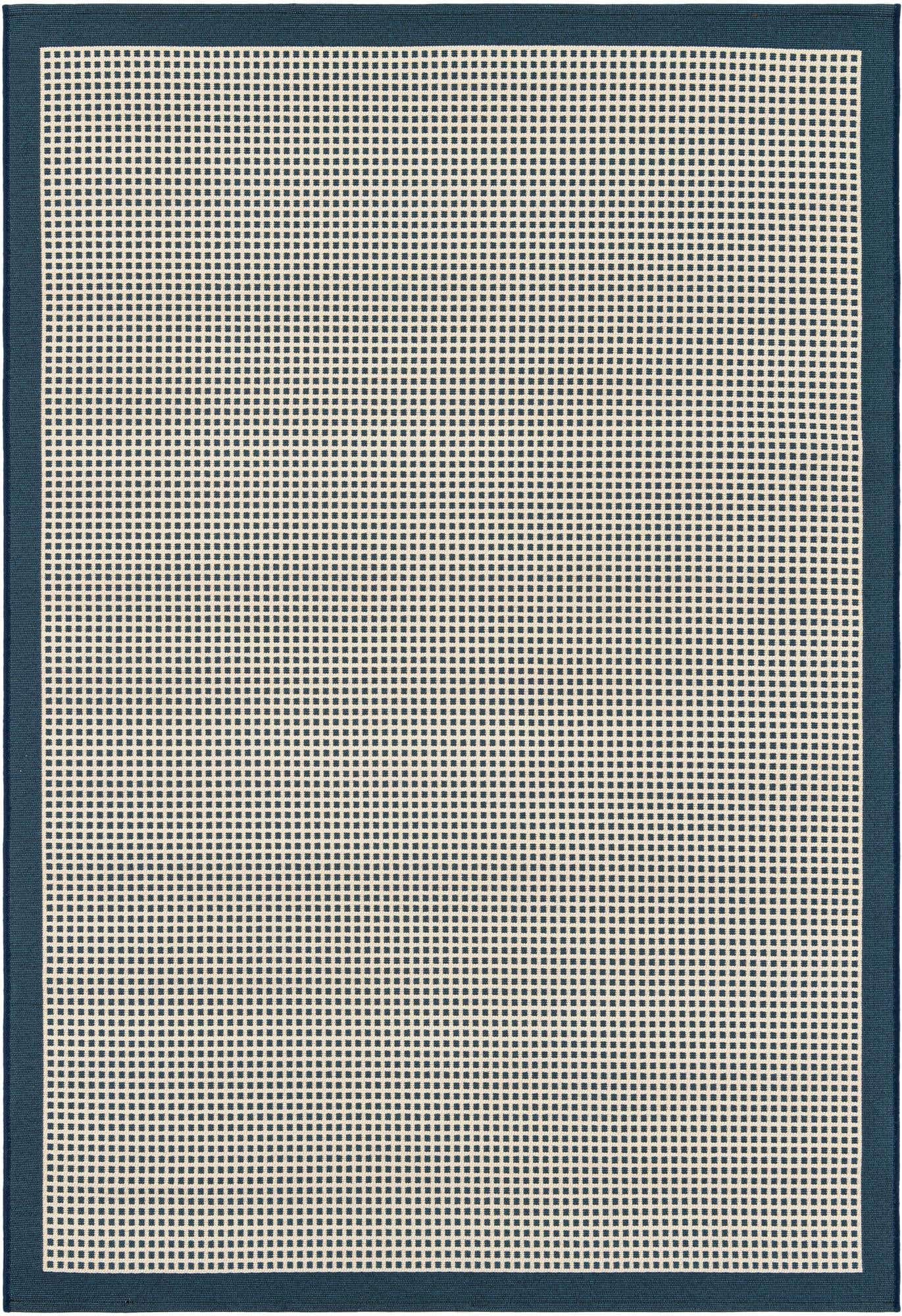 5' x 8' Easy-Clean Border Indoor / Outdoor Rug