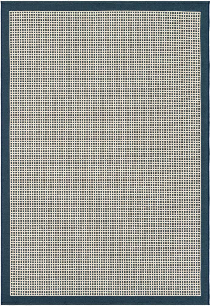 5' x 8' Easy-Clean Border Indoor / Outdoor Rug