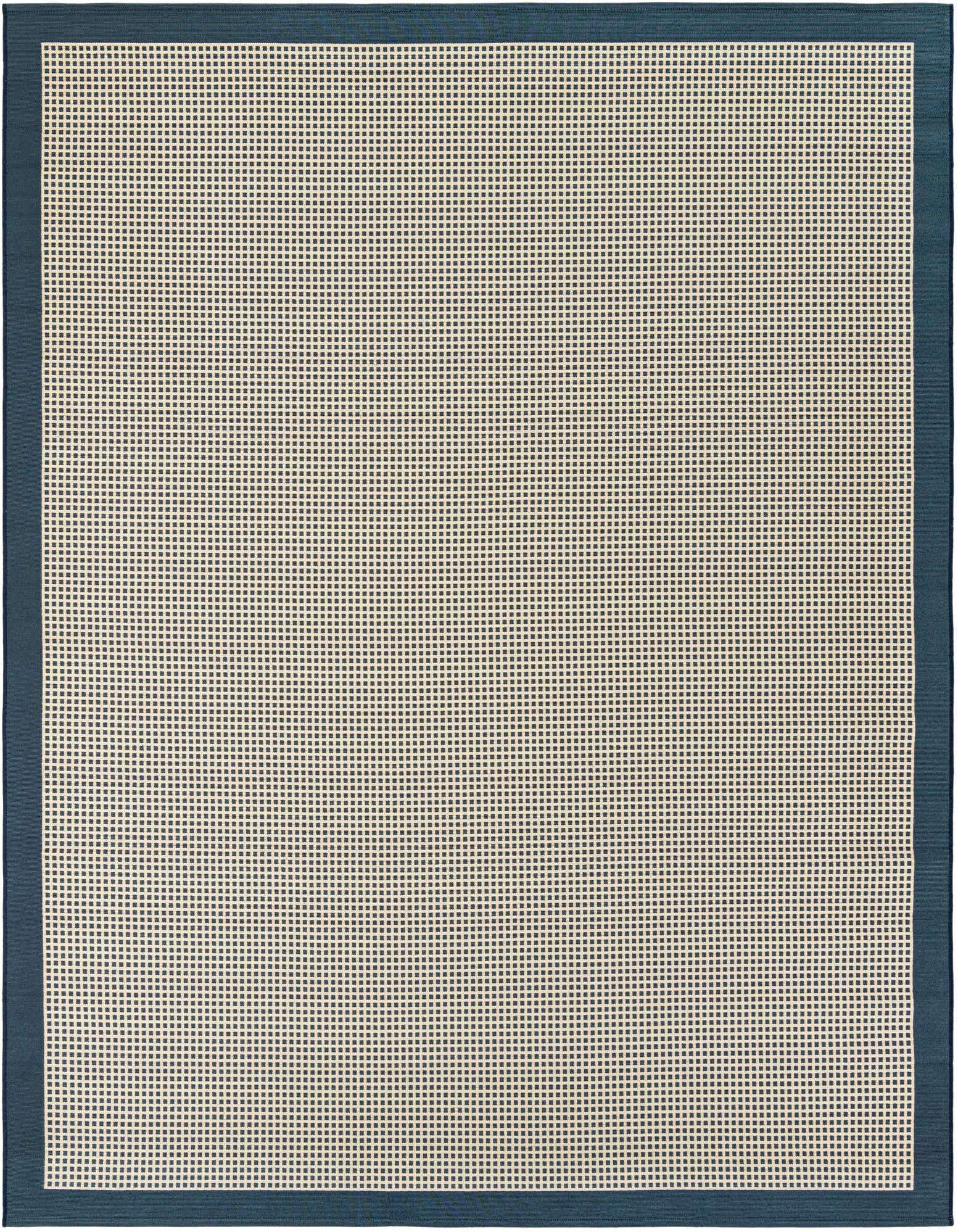 7' 10 x 10' Easy-Clean Border Indoor / Outdoor Rug