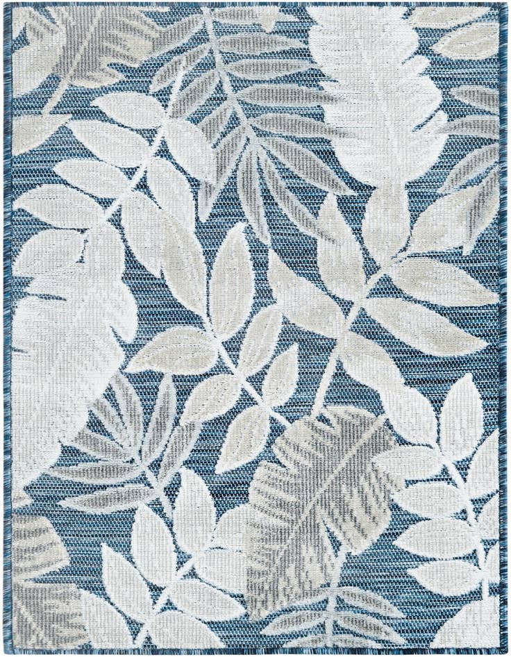 Detail image of 2' 2 x 3' Easy-Clean Botanical Indoor / Outdoor Rug