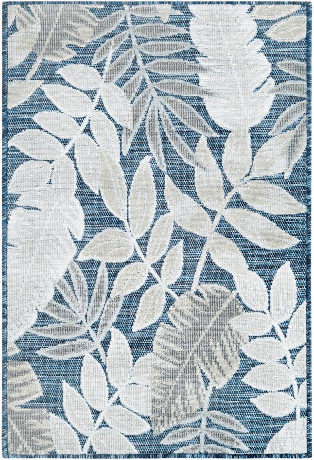 Detail image of 2' 2 x 3' Easy-Clean Botanical Indoor / Outdoor Rug