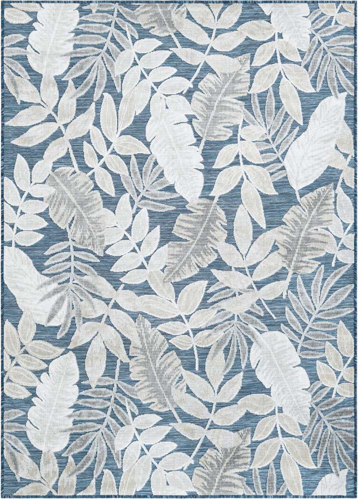 4' 5 x 6' Easy-Clean Botanical Indoor / Outdoor Rug