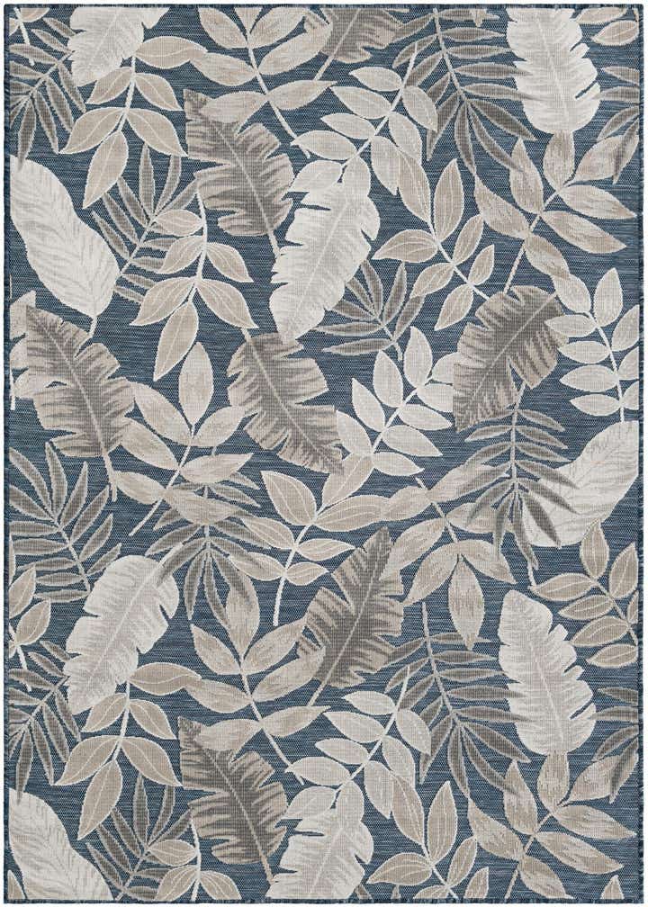 5' 2 x 8' Easy-Clean Botanical Indoor / Outdoor Rug