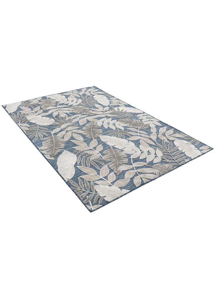 5' 2 x 8' Easy-Clean Botanical Indoor / Outdoor Rug
