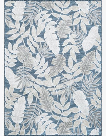 4' 5 x 6' Easy-Clean Botanical Indoor / Outdoor Rug