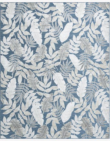 9' 9 x 12' Easy-Clean Botanical Indoor / Outdoor Rug