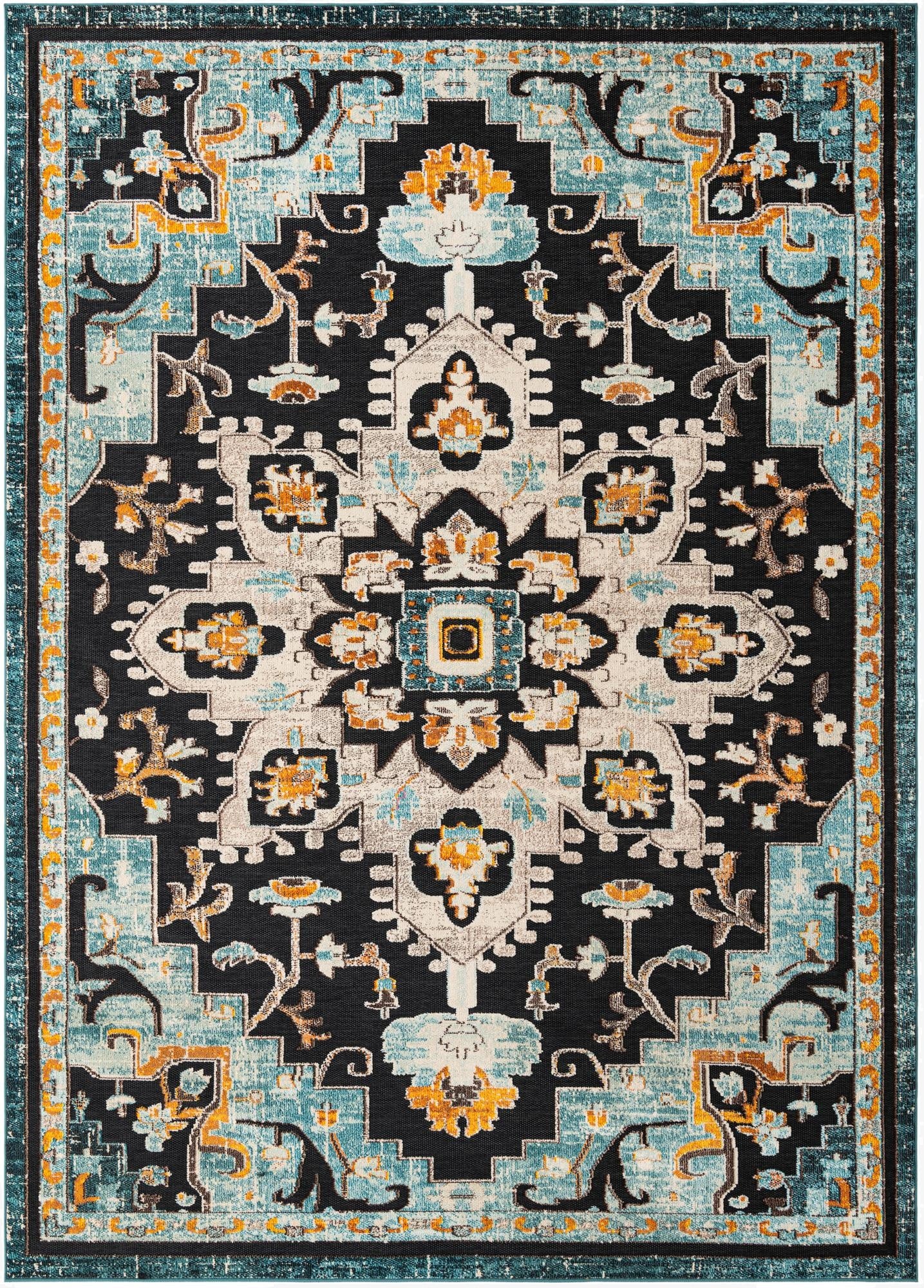 9' x 12'  Washable Casablanca Indoor / Outdoor Rug