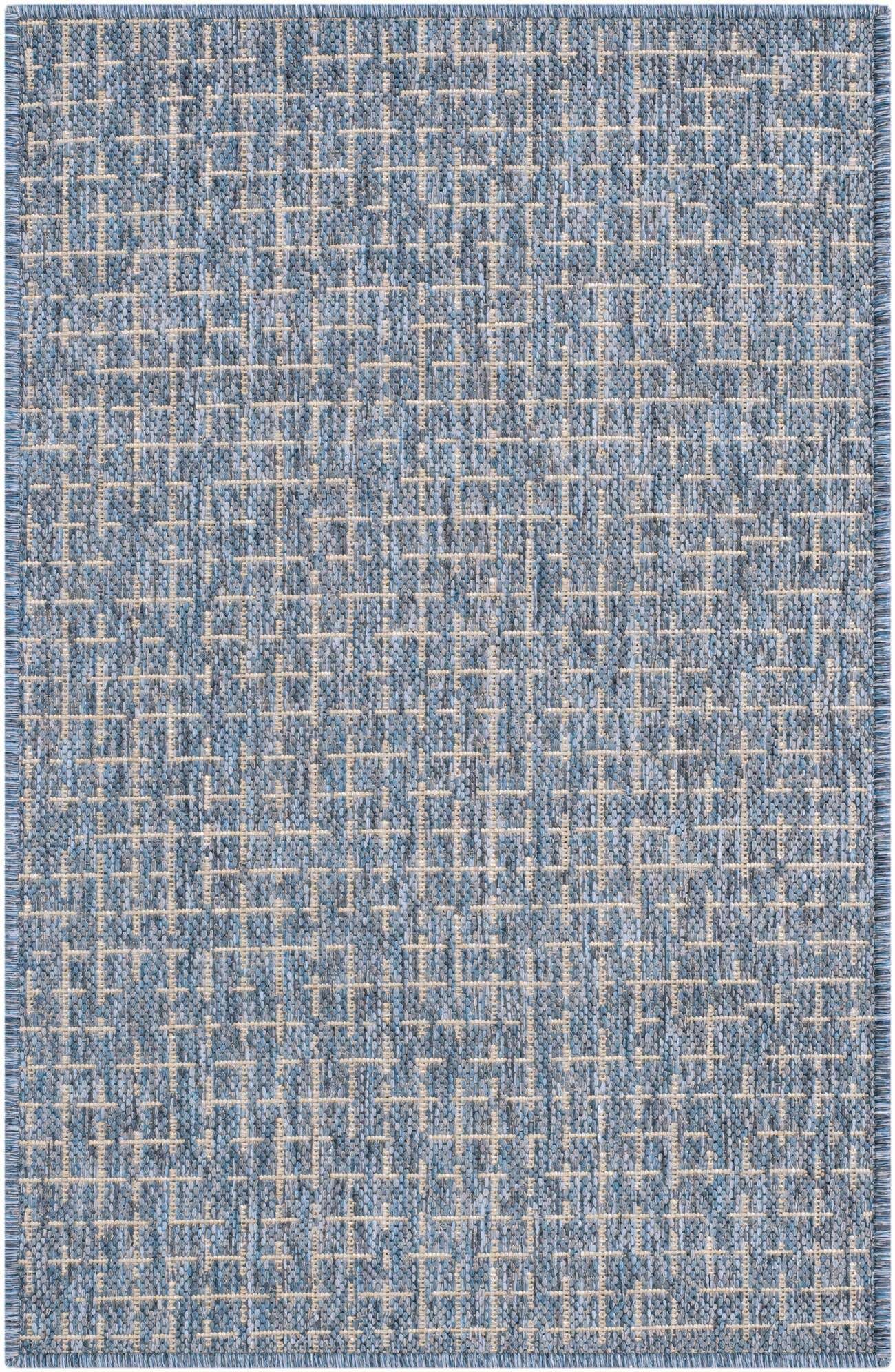 2' x 3' Easy-Clean Checkered Indoor / Outdoor Rug
