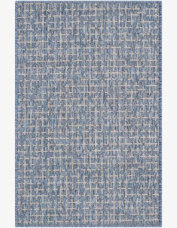 2' x 3' Easy-Clean Checkered Indoor / Outdoor Rug