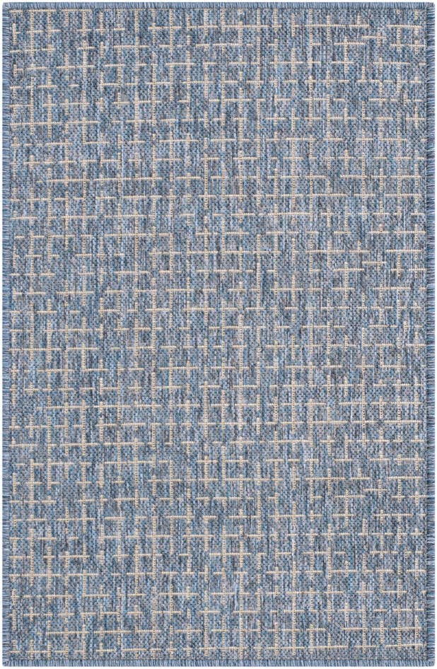 Detail image of 2' x 3' Easy-Clean Checkered Indoor / Outdoor Rug