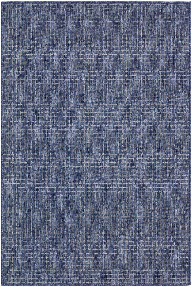 4' x 6' Easy-Clean Checkered Indoor / Outdoor Rug