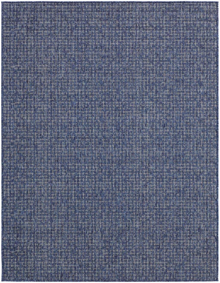 Detail image of 5' 3 x 8' Easy-Clean Checkered Indoor / Outdoor Rug