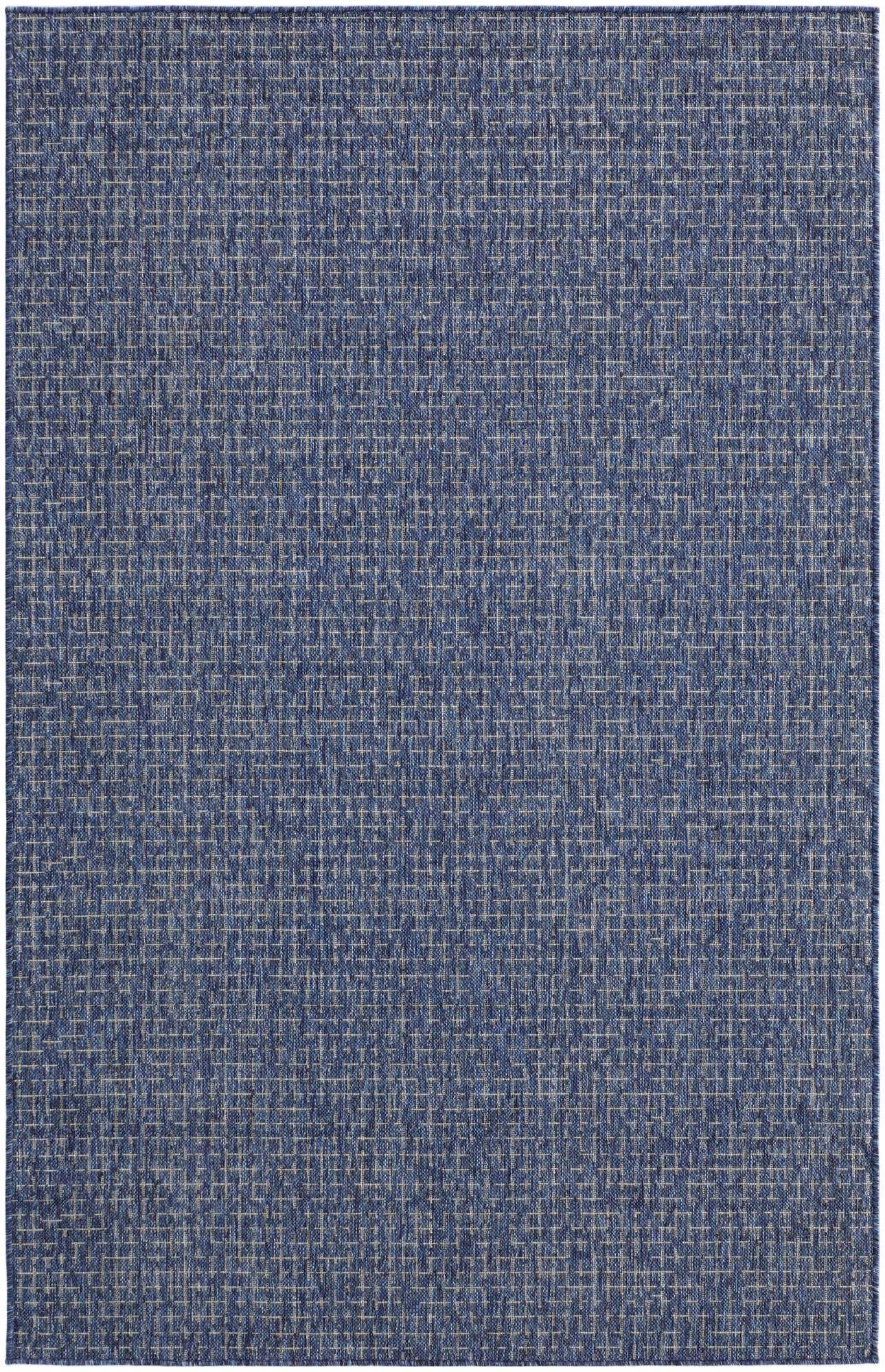 5' 3 x 8' Easy-Clean Checkered Indoor / Outdoor Rug