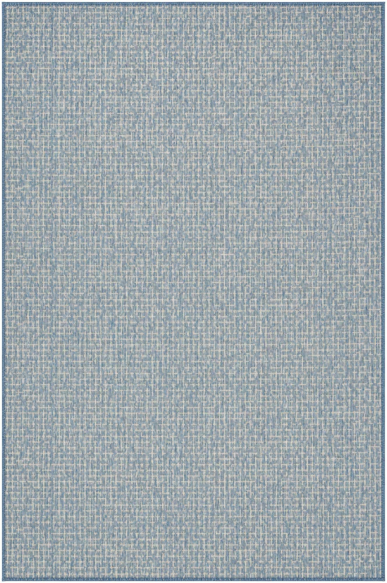 6' x 9' Easy-Clean Checkered Indoor / Outdoor Rug