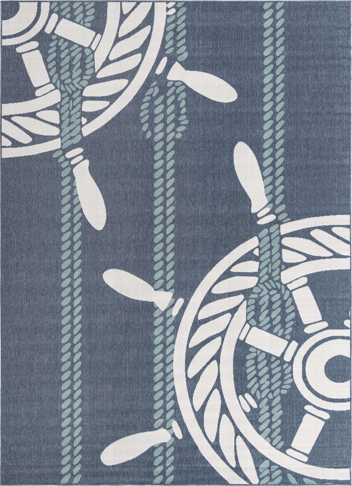 9' x 12' Easy-Clean Coastal Indoor / Outdoor Rug