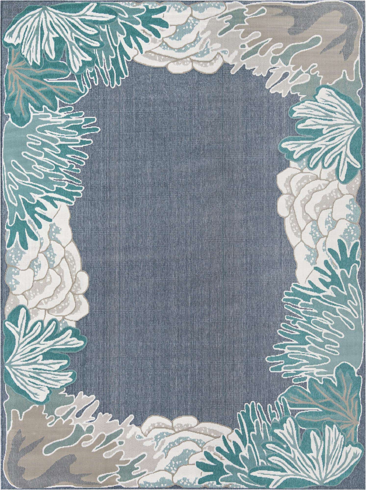9' x 12' Easy-Clean Coastal Indoor / Outdoor Rug