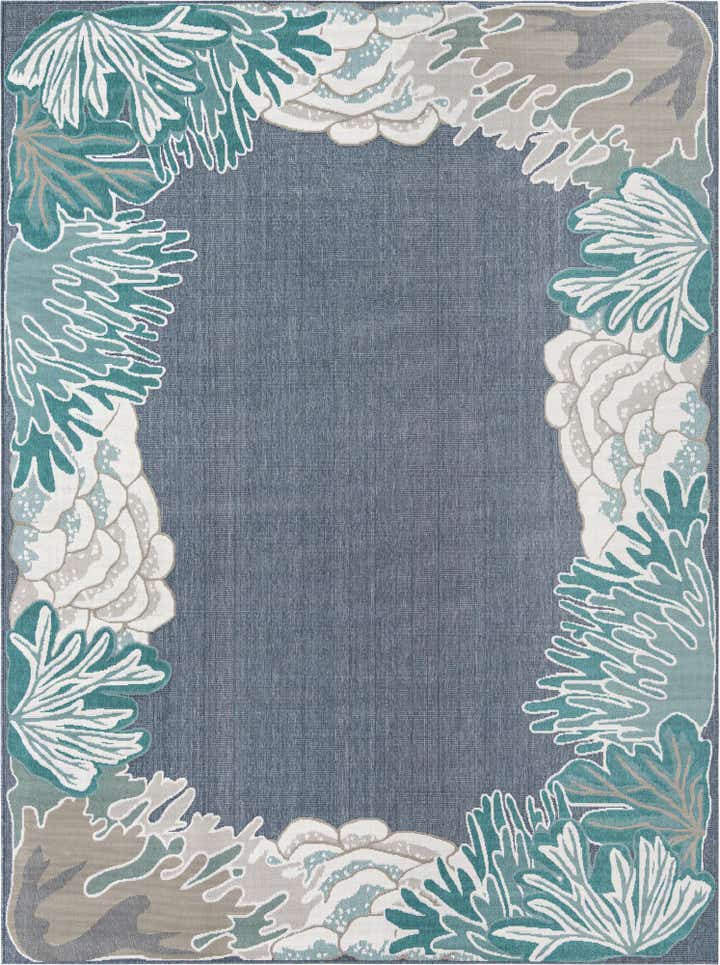 9' x 12' Easy-Clean Coastal Indoor / Outdoor Rug
