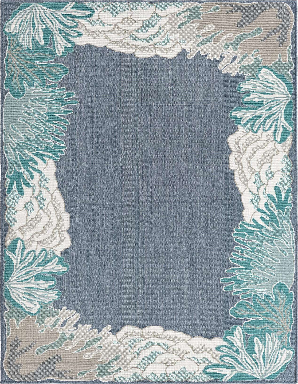 5' 3 x 8' Easy-Clean Coastal Indoor / Outdoor Rug