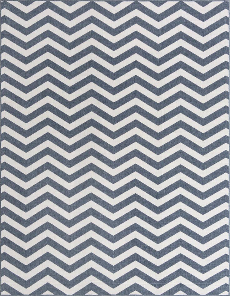 Detail image of 9' x 12' Easy-Clean Coastal Indoor / Outdoor Rug