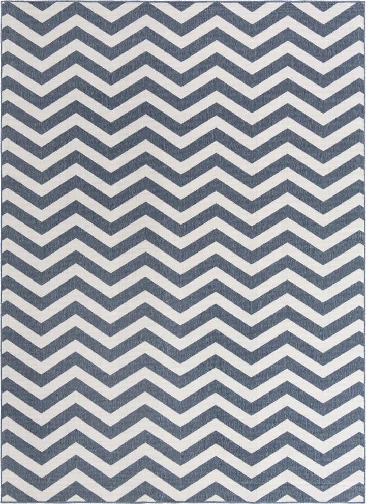 9' x 12' Easy-Clean Coastal Indoor / Outdoor Rug