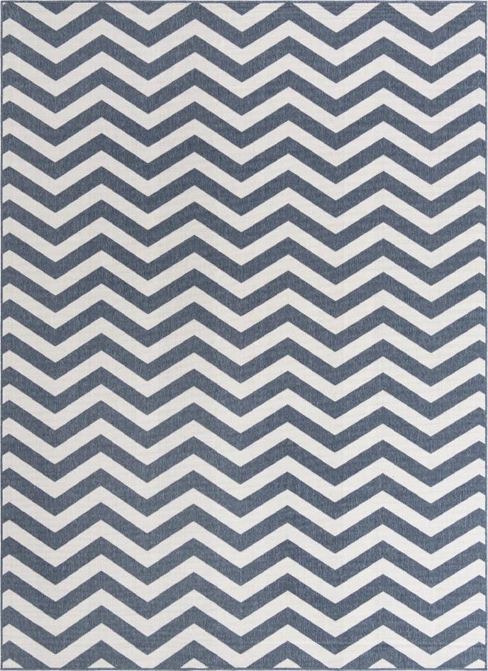 Detail image of 9' x 12' Easy-Clean Coastal Indoor / Outdoor Rug