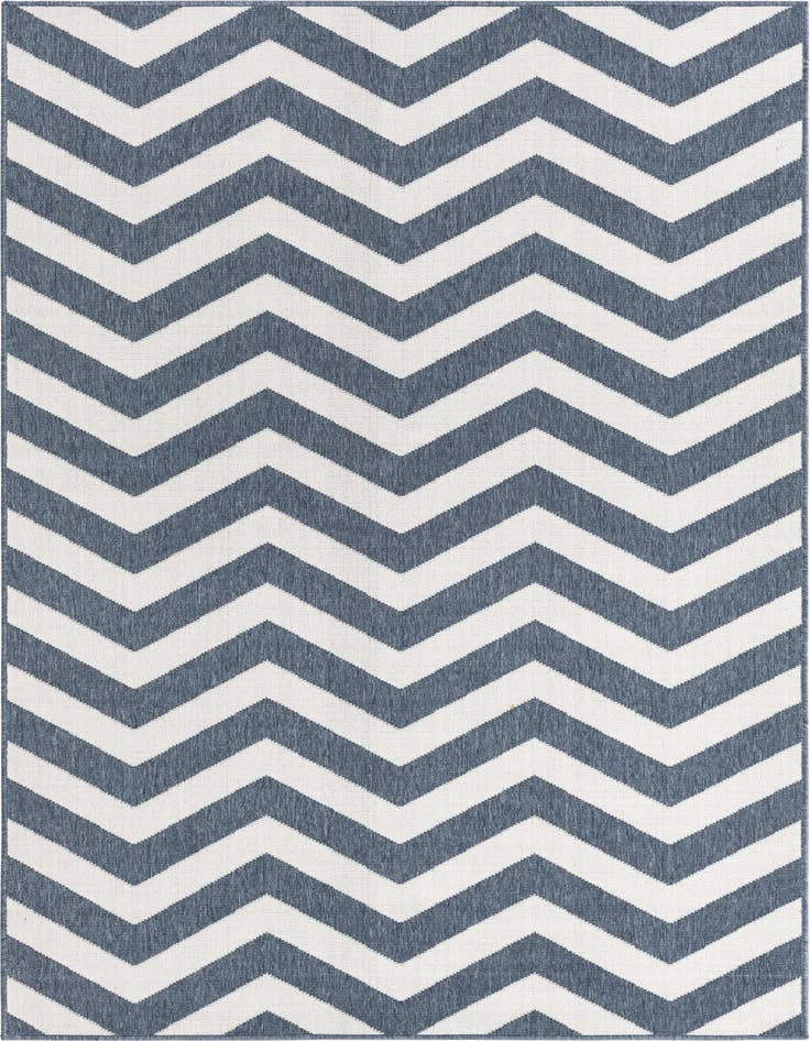 Detail image of 5' 3 x 8' Easy-Clean Coastal Indoor / Outdoor Rug