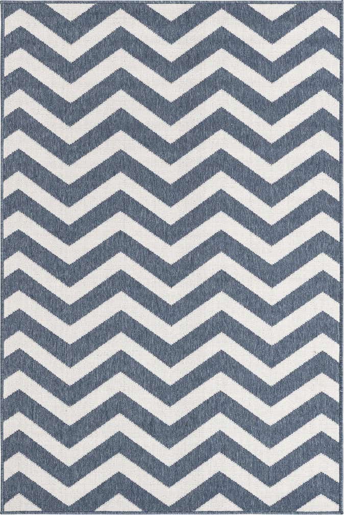 4' x 6' Easy-Clean Coastal Indoor / Outdoor Rug