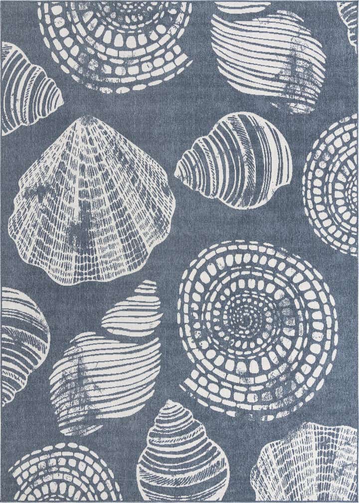 9' x 12' Easy-Clean Coastal Indoor / Outdoor Rug