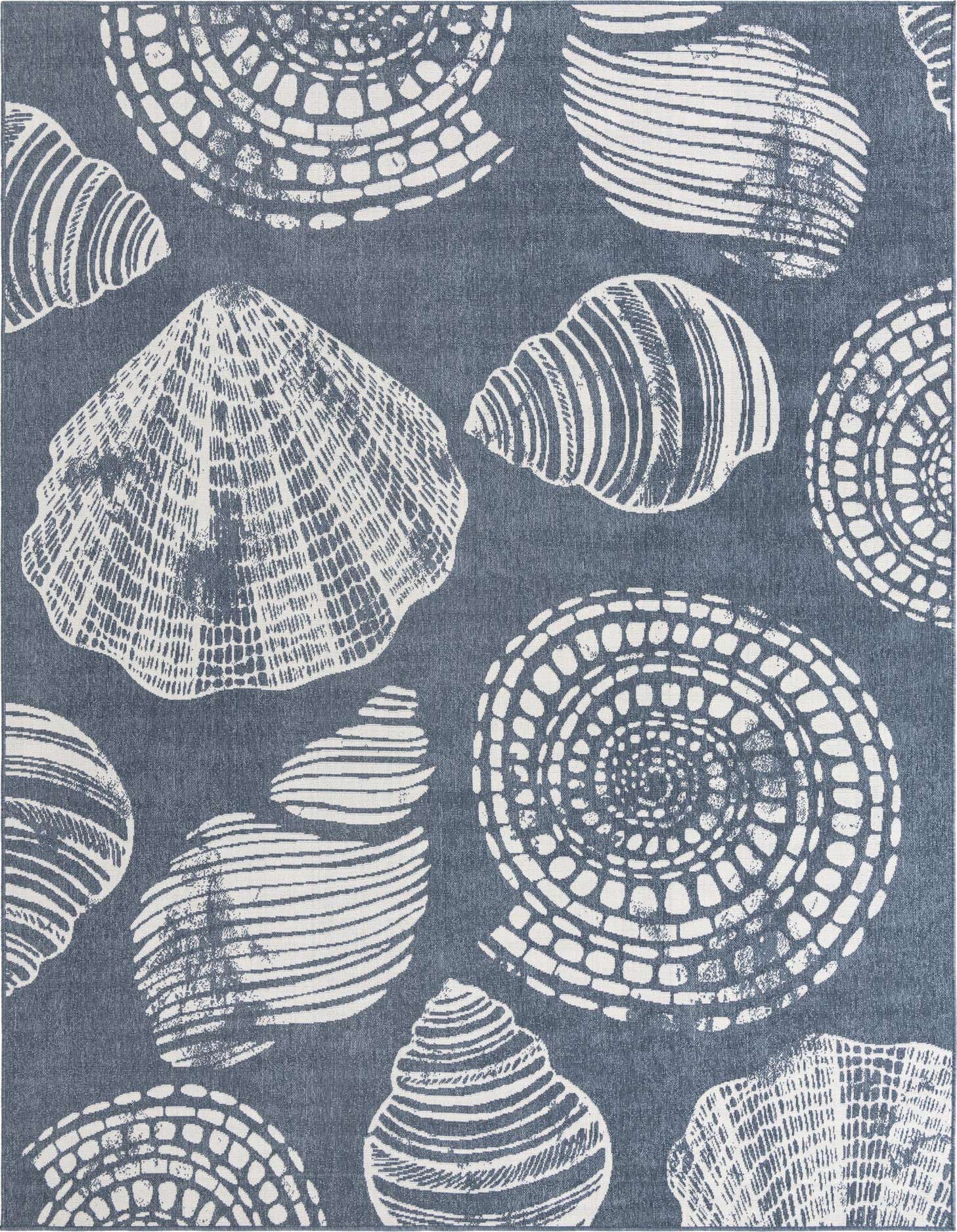 9' x 12' Easy-Clean Coastal Indoor / Outdoor Rug