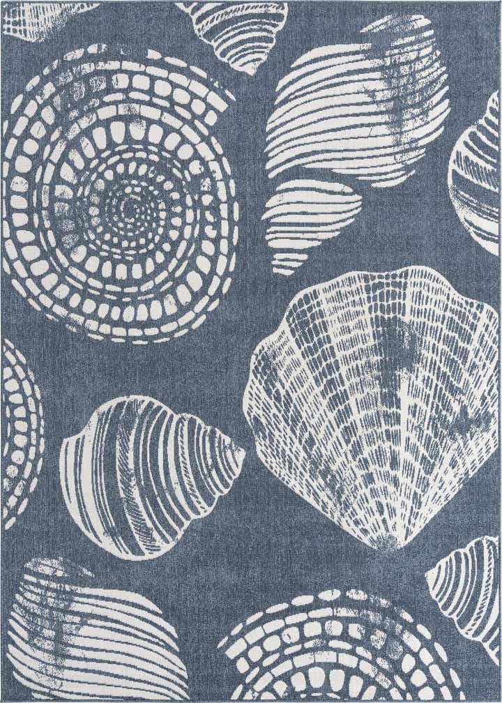 7' 10 x 10' Easy-Clean Coastal Indoor / Outdoor Rug