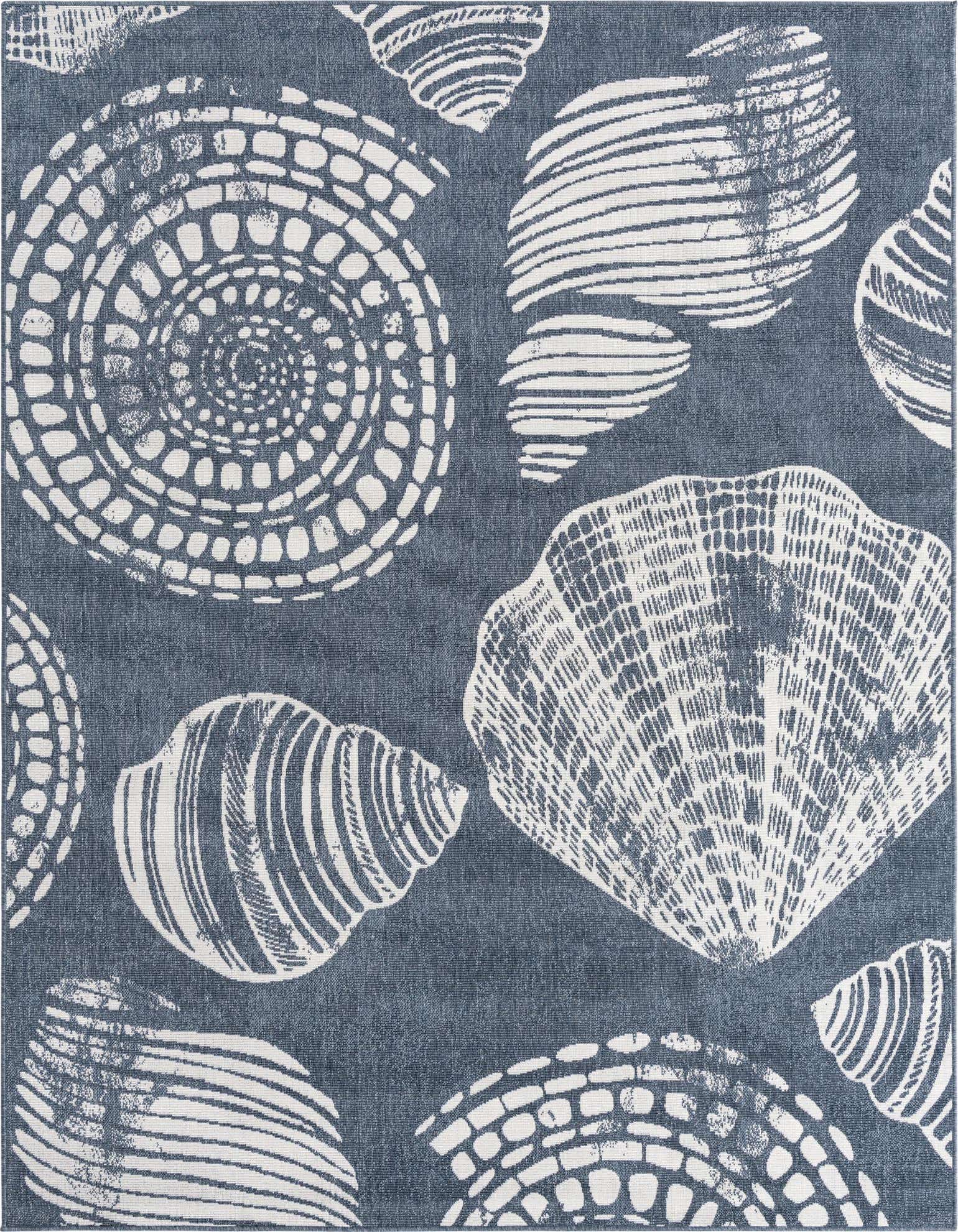 7' 10 x 10' Easy-Clean Coastal Indoor / Outdoor Rug
