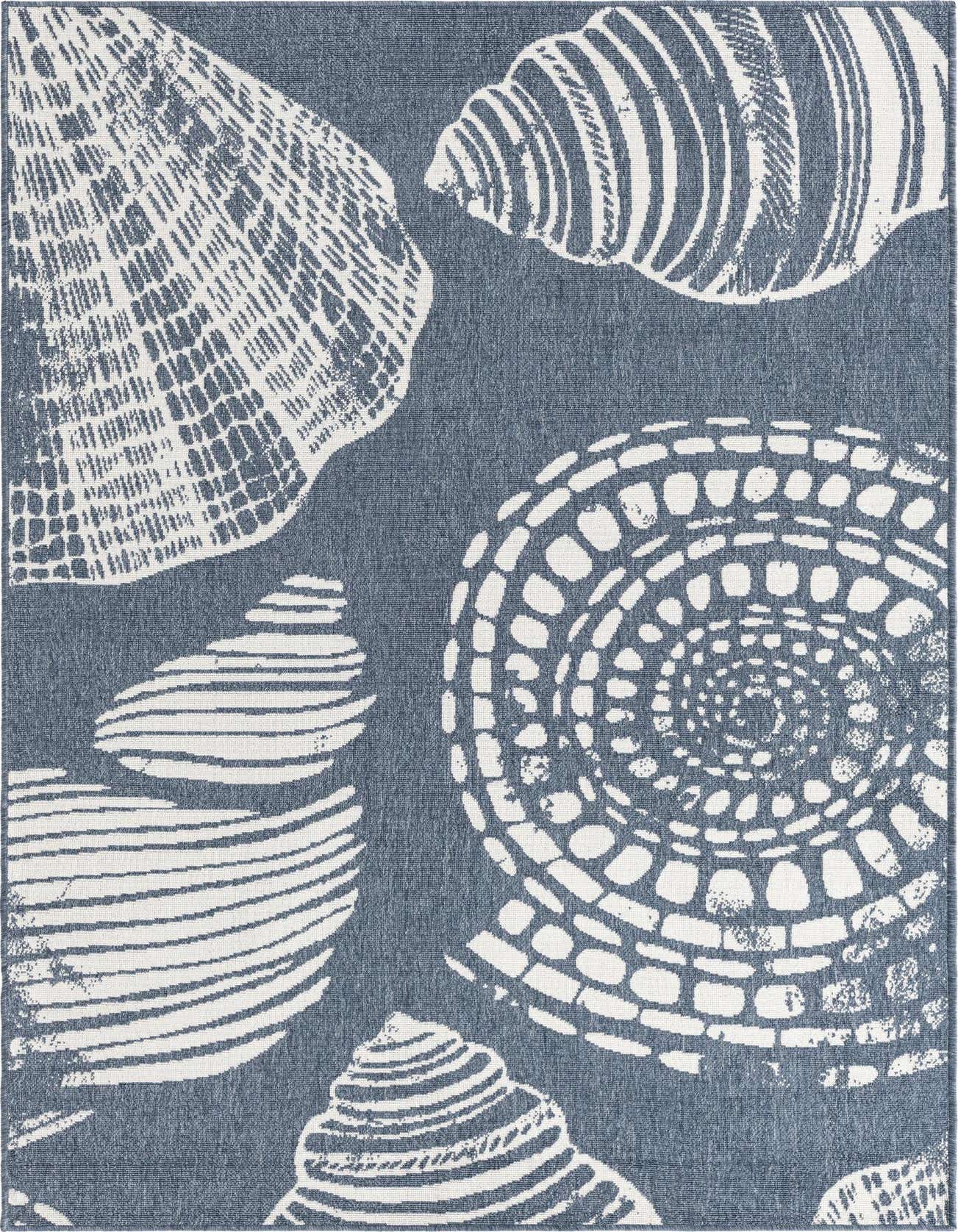 5' 3 x 8' Easy-Clean Coastal Indoor / Outdoor Rug