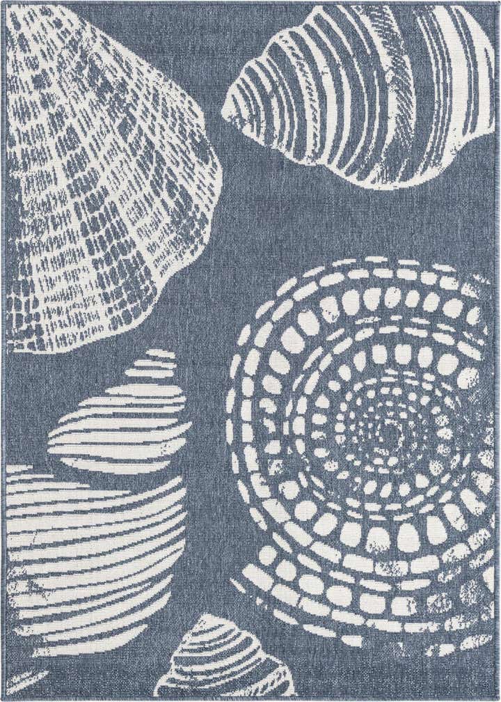 4' x 6' Easy-Clean Coastal Indoor / Outdoor Rug