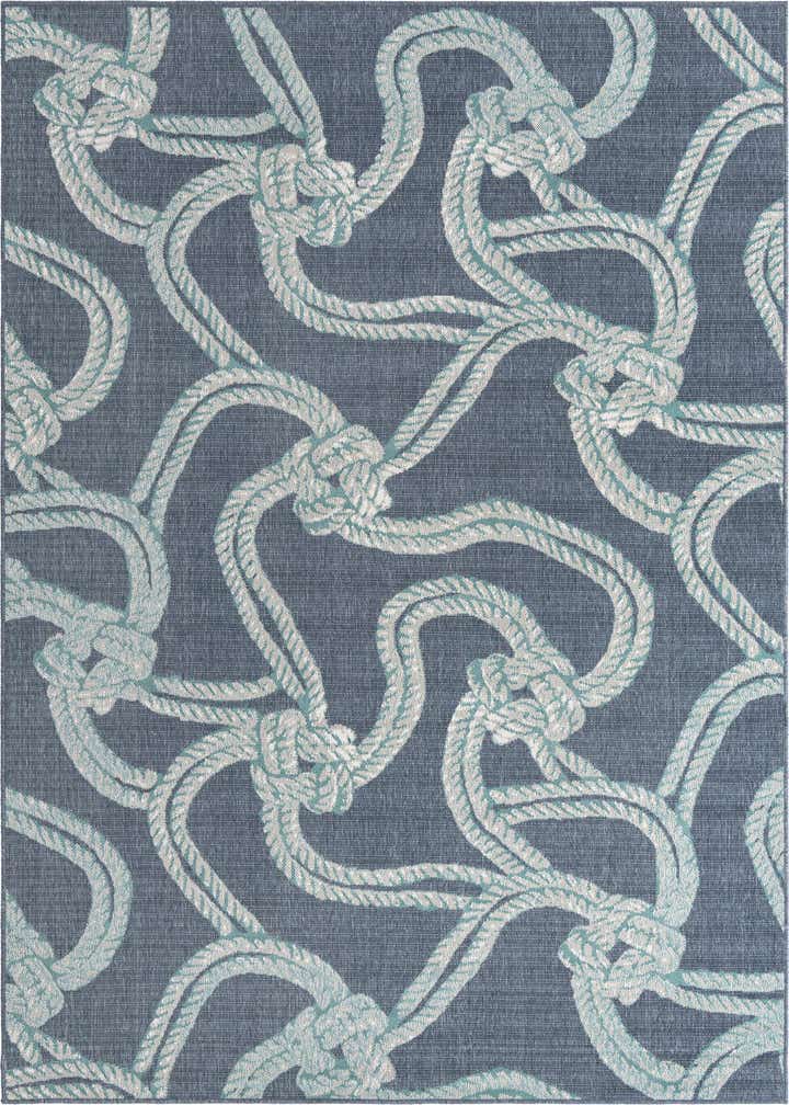 7' 10 x 10' Easy-Clean Coastal Indoor / Outdoor Rug