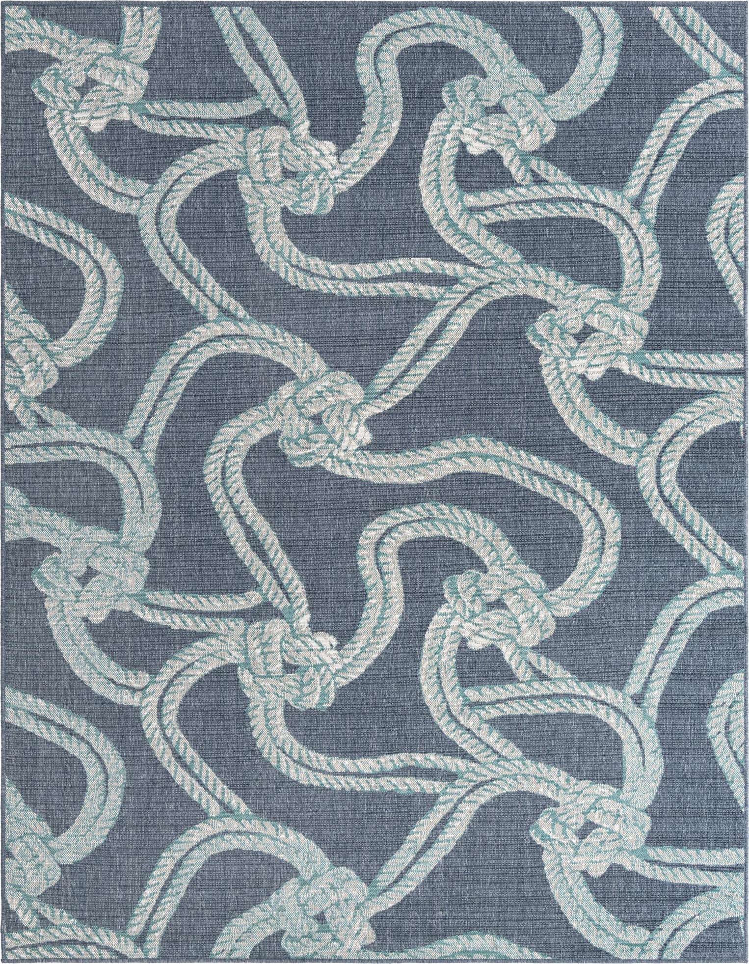 7' 10 x 10' Easy-Clean Coastal Indoor / Outdoor Rug