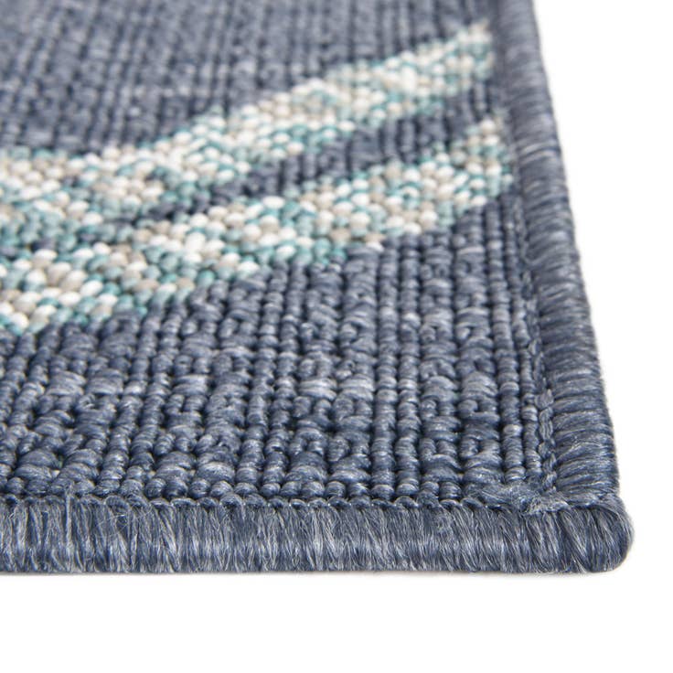 Detail image of 9' x 12' Easy-Clean Coastal Indoor / Outdoor Rug