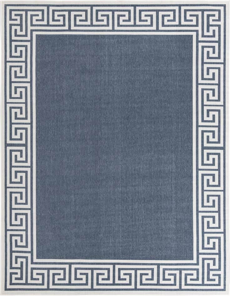 Detail image of 9' x 12' Easy-Clean Coastal Indoor / Outdoor Rug