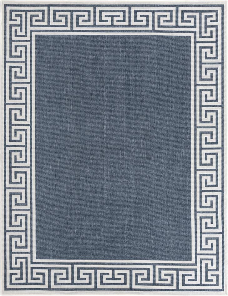 Detail image of 7' 10 x 10' Easy-Clean Coastal Indoor / Outdoor Rug