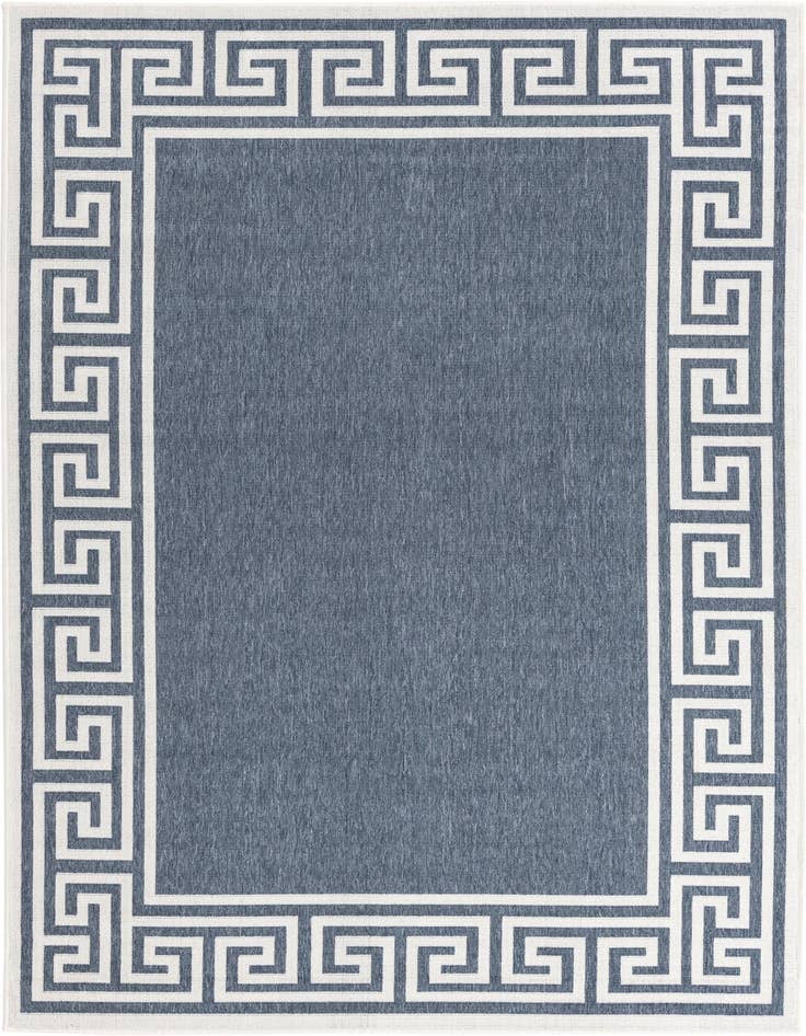 Detail image of 5' 3 x 8' Easy-Clean Coastal Indoor / Outdoor Rug