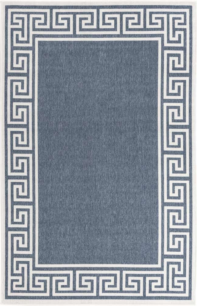 5' 3 x 8' Easy-Clean Coastal Indoor / Outdoor Rug