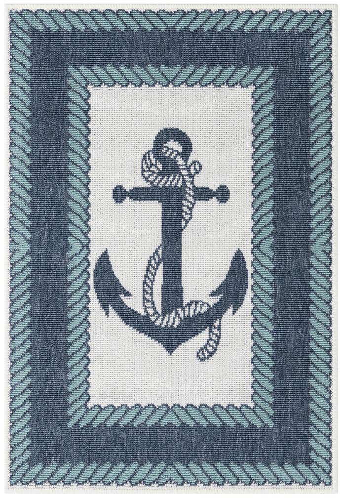2' x 3' Easy-Clean Coastal Indoor / Outdoor Rug