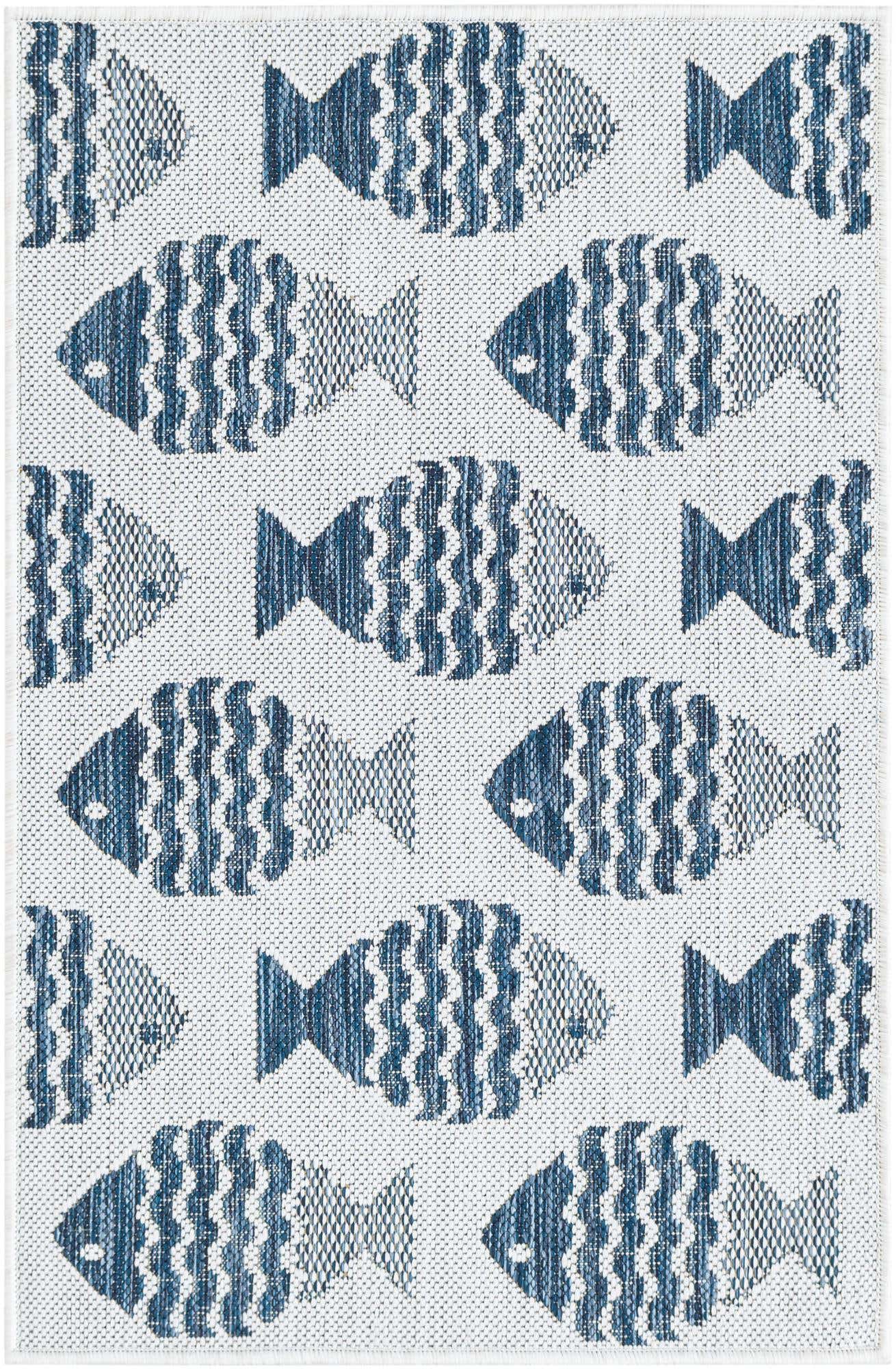 2' x 3' Easy-Clean Coastal Indoor / Outdoor Rug