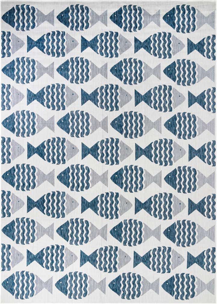 10' x 14' Easy-Clean Coastal Indoor / Outdoor Rug