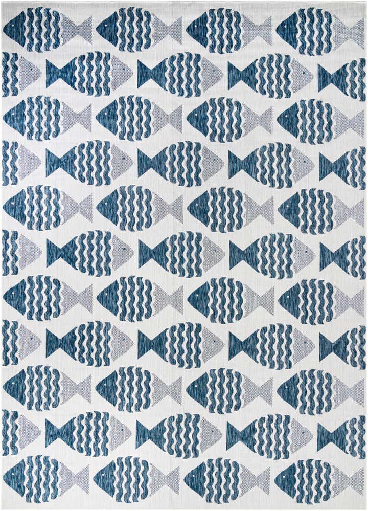 10' x 14' Easy-Clean Coastal Indoor / Outdoor Rug