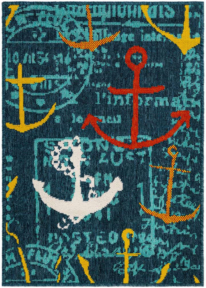 2' x 3' Easy-Clean Coastal Indoor / Outdoor Rug