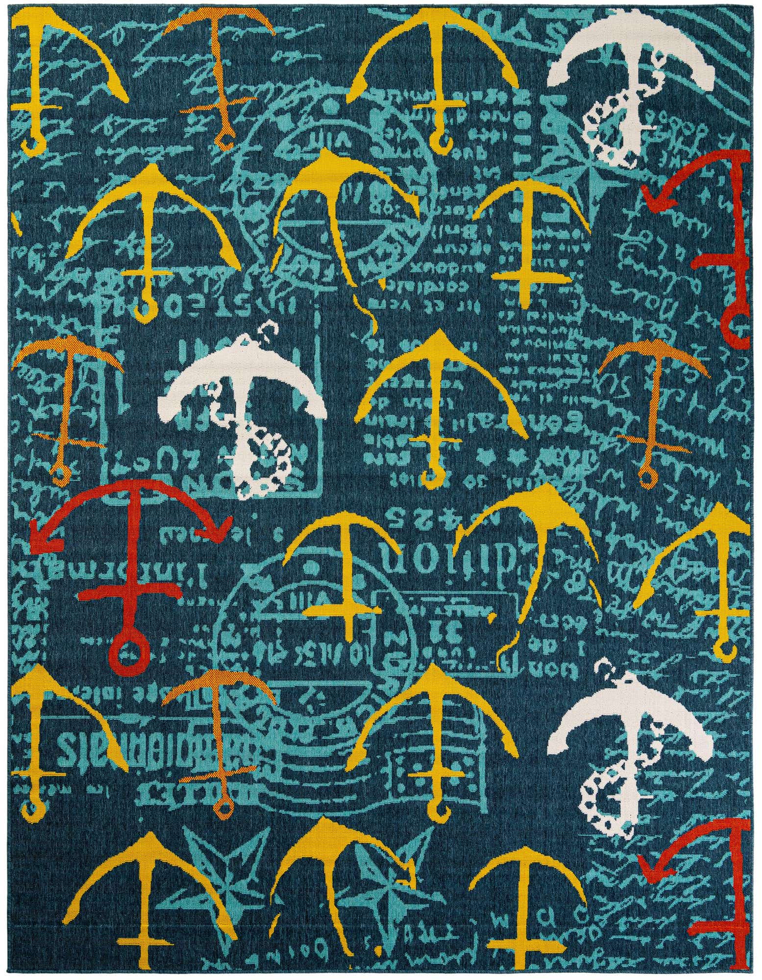 7' 10 x 10' Easy-Clean Coastal Indoor / Outdoor Rug
