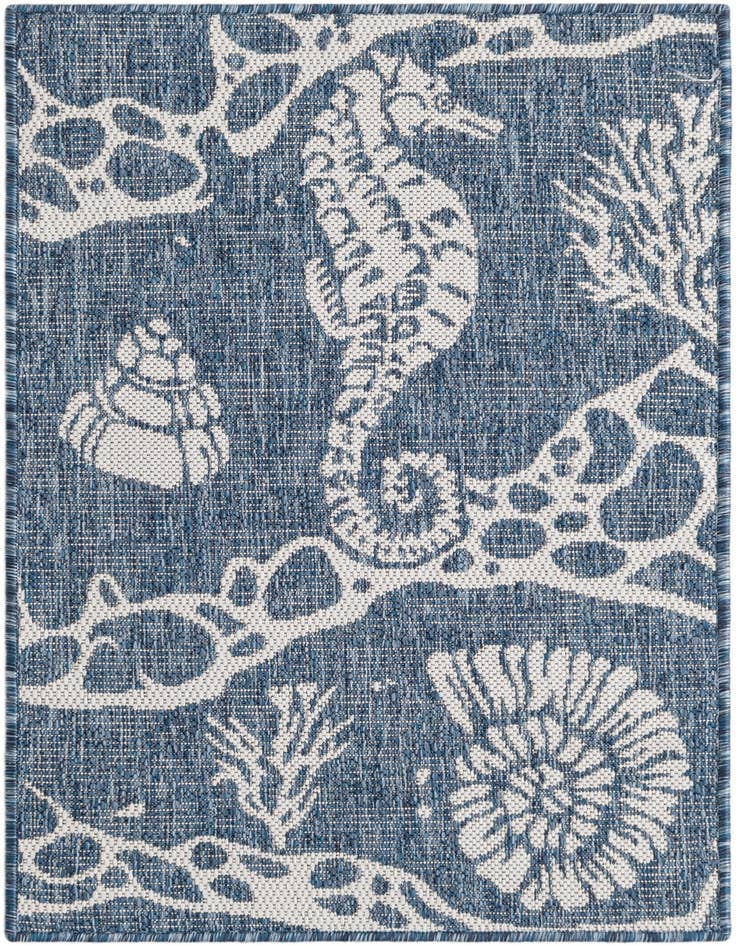 Detail image of 2' x 3' Easy-Clean Coastal Indoor / Outdoor Rug