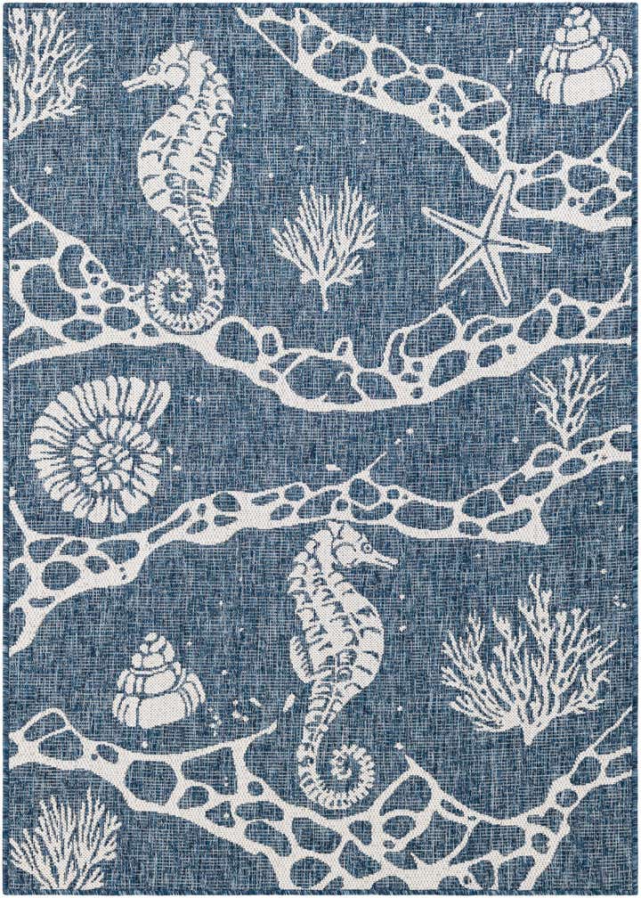 4' x 6' Easy-Clean Coastal Indoor / Outdoor Rug