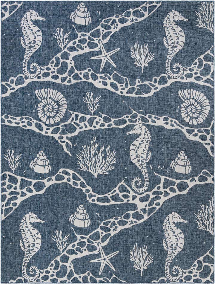 9' x 12' Easy-Clean Coastal Indoor / Outdoor Rug